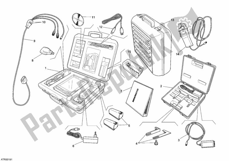 Tutte le parti per il Controllare I Dds Dello Strumento del Ducati Superbike 848 USA 2008